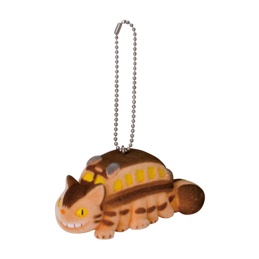 My Neighbor Totoro Studio Ghibli Sekiguchi Flocked Key Chain - Catbus