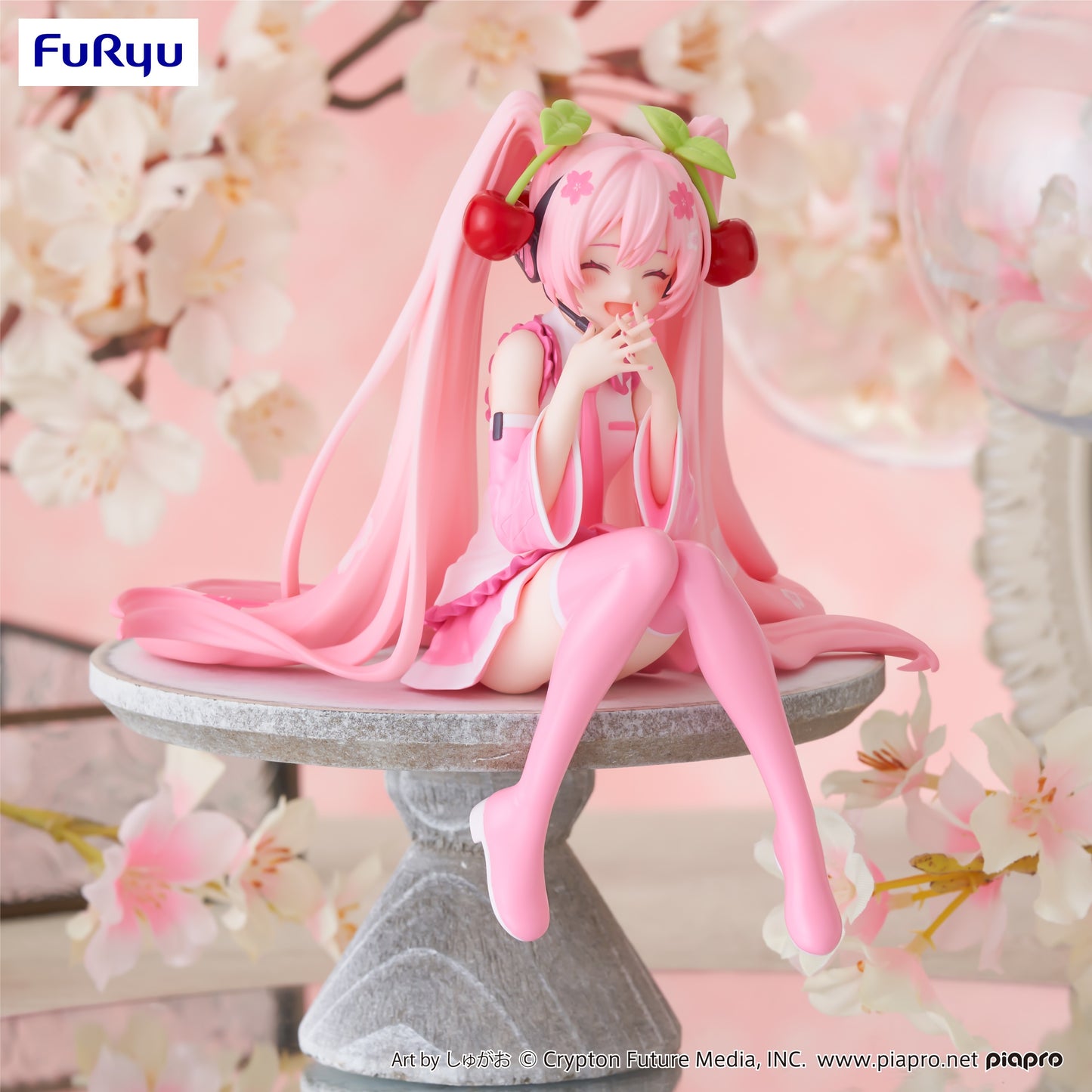 Hatsune Miku FuRyu Sakura Miku 2023 Smile Ver. Noodle Stopper Figure