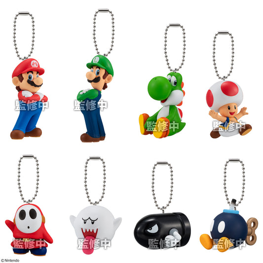 Super Mario Bros Bandai Shokugan Super Mario Bros. Mascot Charm Collection