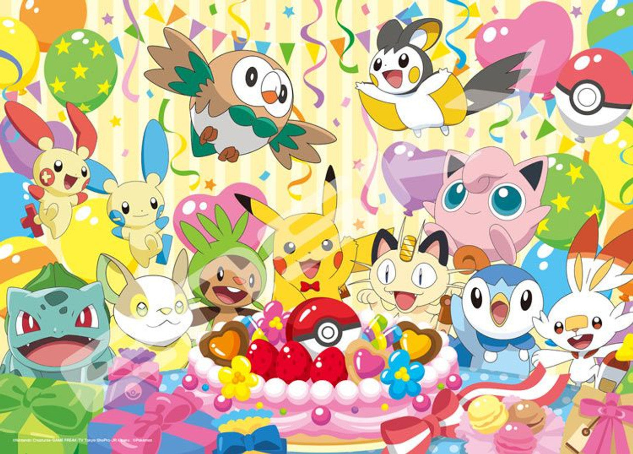 Pokémon Ensky Puzzle PK500-02 500PC Puzzle - Lets Eat Together! Celebration Cake