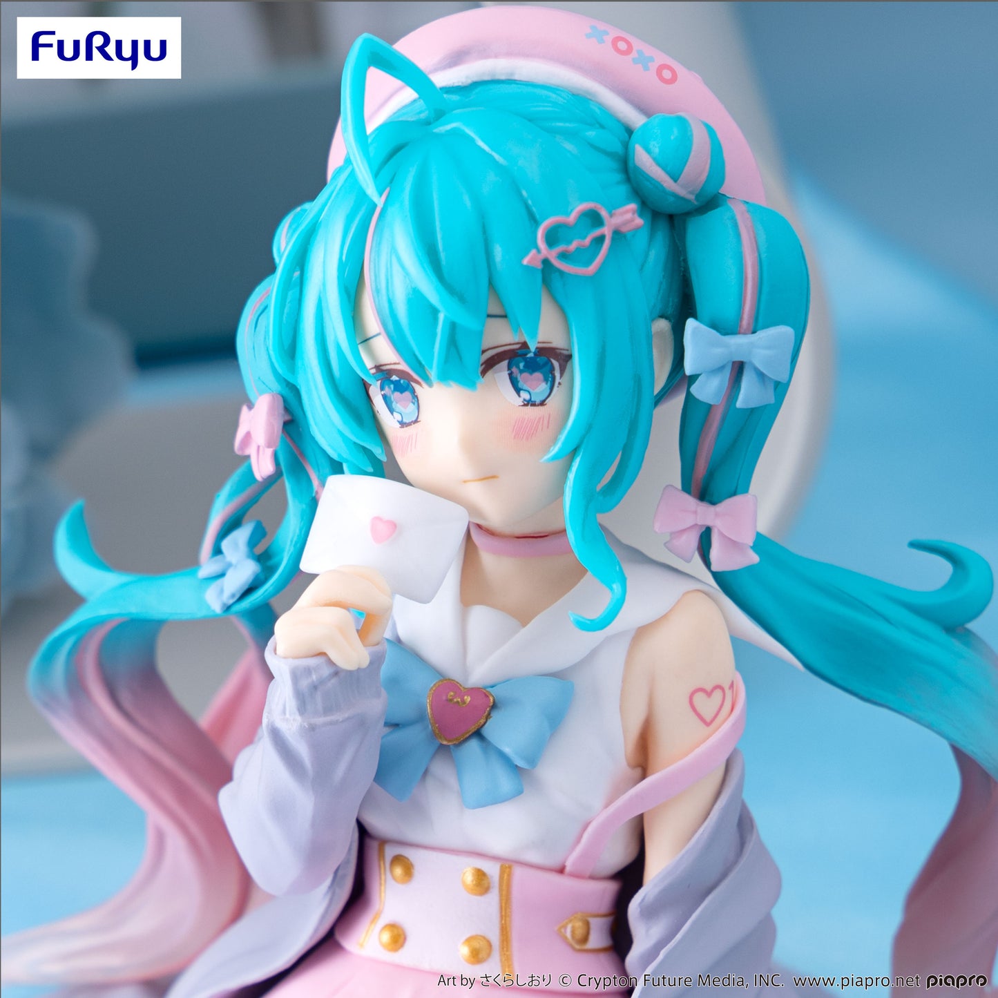 Hatsune Miku FuRyu Series Love Sailor Grey Color Ver. Noodle Stopper Figure