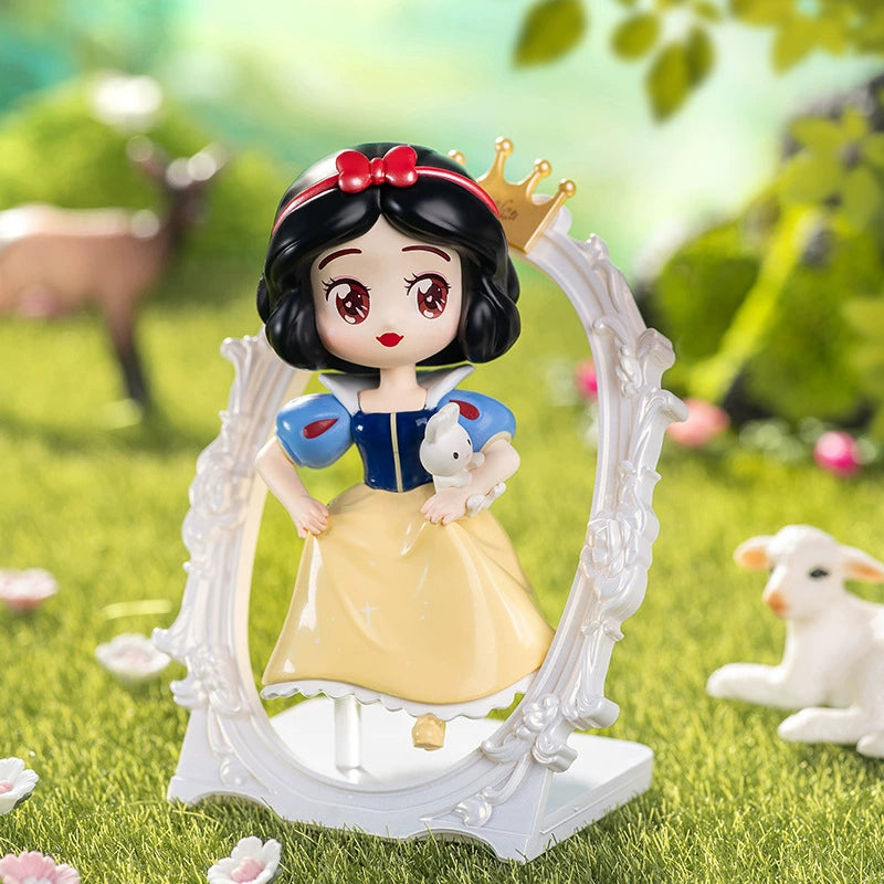 Disney Princess Chasing Dreams Series Blind Box Snow White Bell Mulan Love Princess Surrounding Desktop Ornaments Authentic LuminaToyz