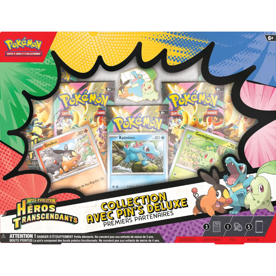 Pokémon TCG: Mega Evolution Ascended Heroes First Partners Deluxe Pin Collection (5 Packs)