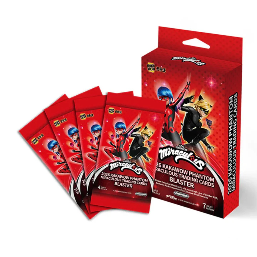 KAKAWOW PHANTOM Miraculous 2026 Trading Cards Blaster BOX (7 Packs