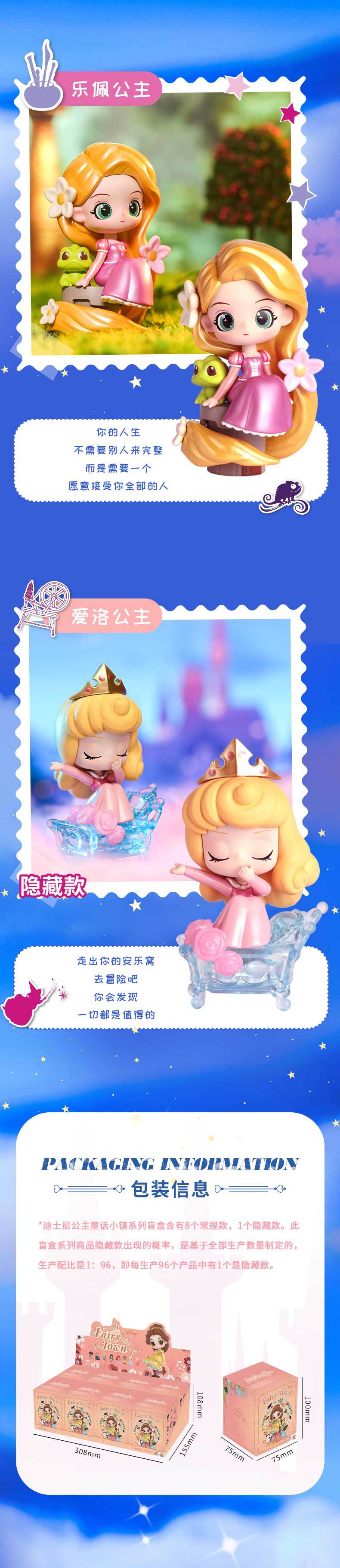 Disney Princess Series Mystery Box Fairy Tale Town surprise Blind Box Trend Toys Girl Birthday Gift Collection Genuine LuminaToyz