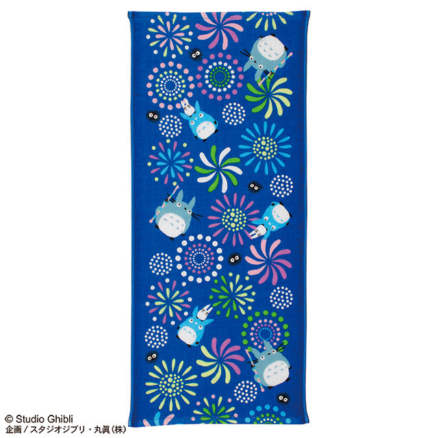 My Neighbor Totoro Flower (Fireworks) (Face Towel) Marushin Studio Ghibli Imabari Gauze Series Size: 13.4 x 31.5