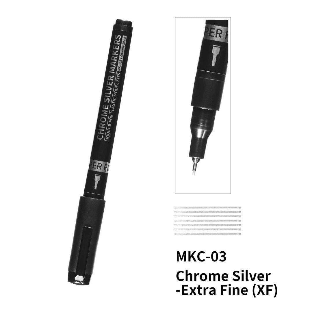 MKC-01 Dspiae Chrome Silver Markers (3 Colors)