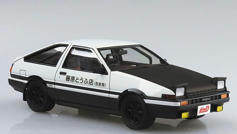 Aoshima 1/24 Initial D Takumi Fujiwara Toyota 86 Trueno Comics Vol.37 Ver