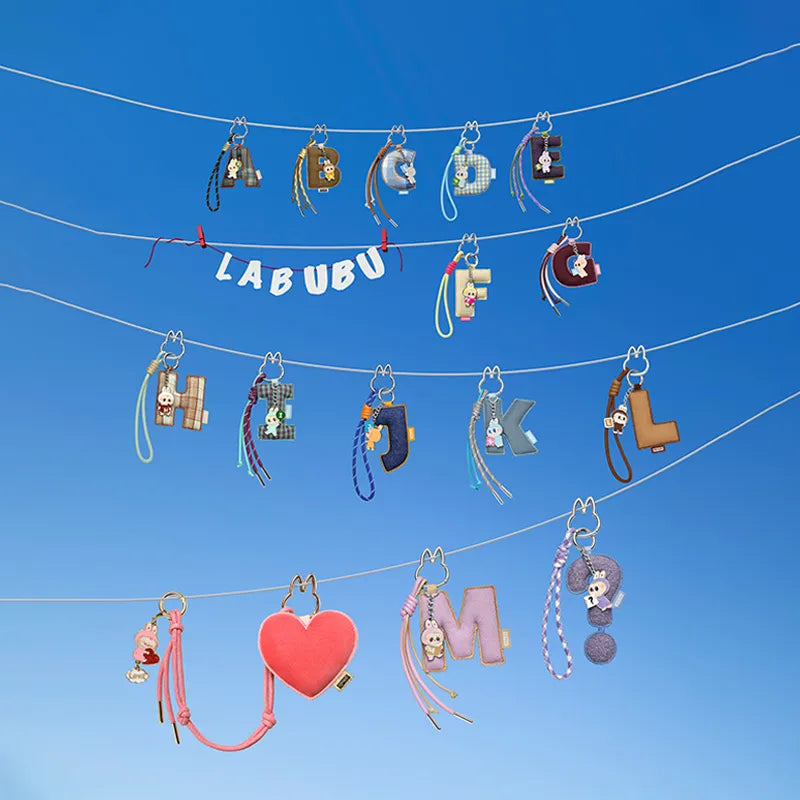 Labubu The MONSTER Pin for love Series Letter Pendant A M Blind Box POP MART