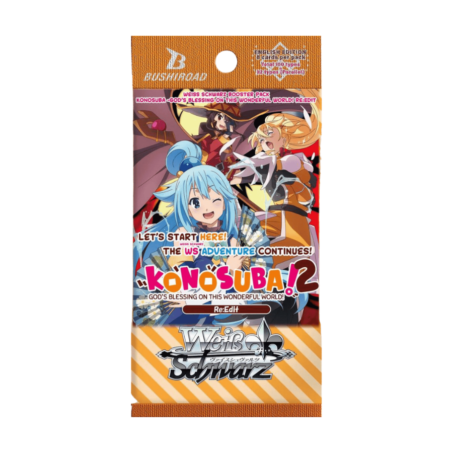 Weiss Schwarz KONOSUBA 2 God’s blessing on this wonderful world! Re:Edit Booster BOX (12 Packs)