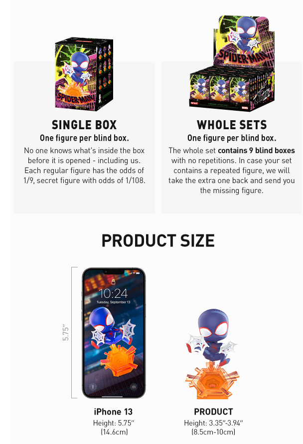 Marvel Spider-Man Across the Spider-Verse Series Figures POP MART