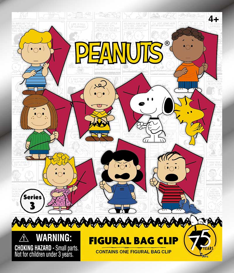 SNOOPY 75TH SERIES 3 3D FOAM BAG CLIP Monogram