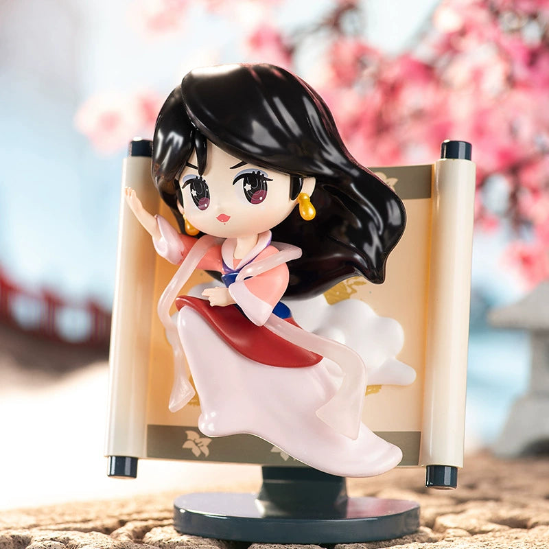 Disney Princess Chasing Dreams Series Blind Box Snow White Bell Mulan Love Princess Surrounding Desktop Ornaments Authentic LuminaToyz