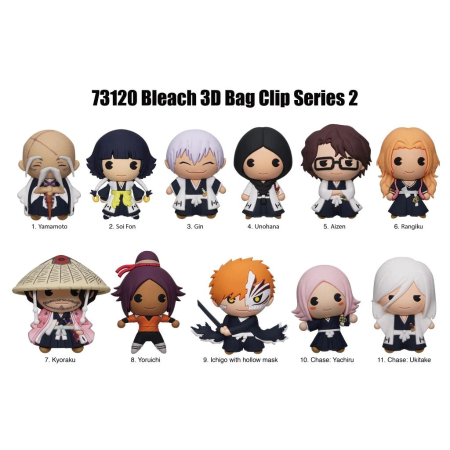 BLEACH Thousand Year Blood War SERIES 2 3D FOAM BAG CLIP Monogram