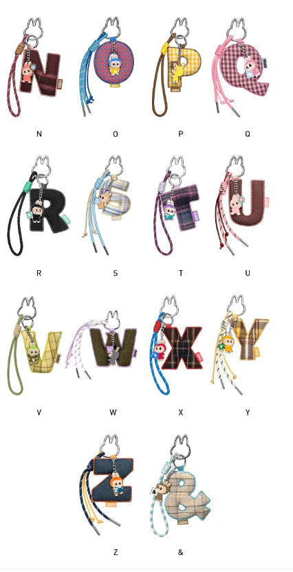 Labubu The MONSTER Pin for love Series Letter Pendant N Z Blind Box POP MART