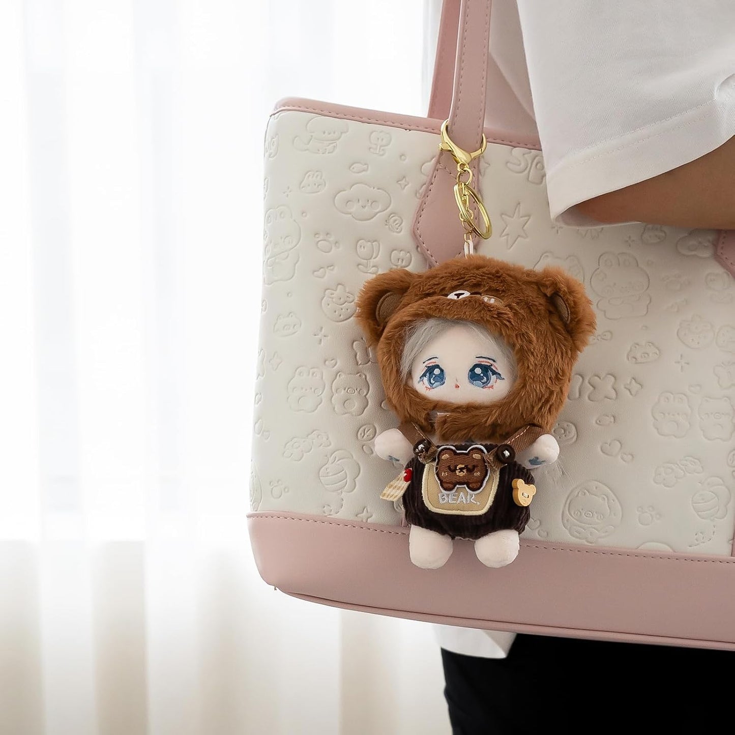 Labubu CALEMBOU Doll Clothes, 4 Inches Cute Macaron Animal Series Doll Clothes Suit for Labubu 2 PC