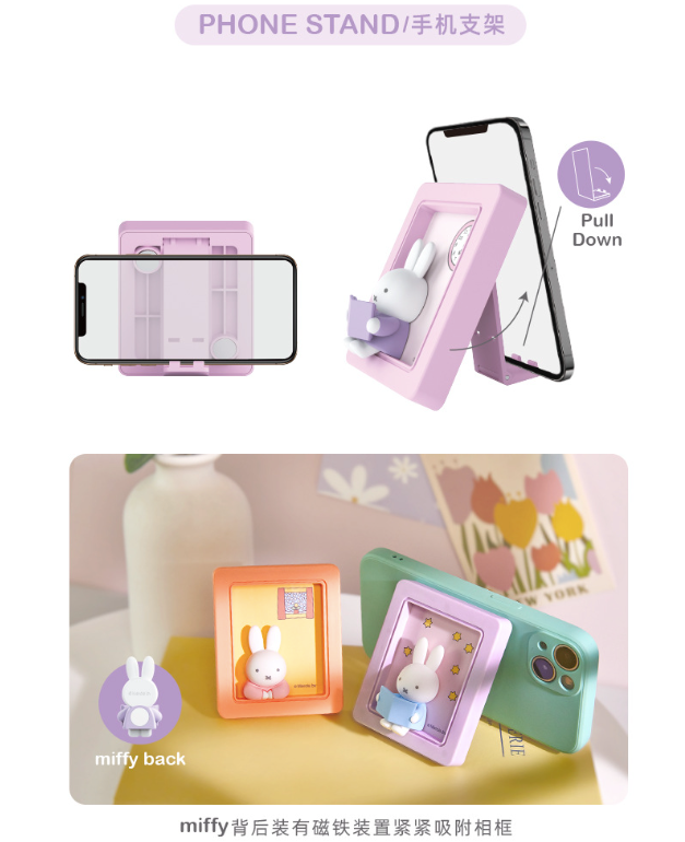 Miffy 3-in-1 Phone Stand / Photo Frame / Fridge Magnet Blind Box LuminaToyz