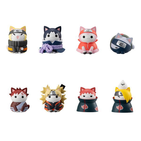 Naruto MEGA CAT PROJECT NARUTO Shippuden Nyaruto! Ver. Battle with Akatsuki MEGAHOUSE
