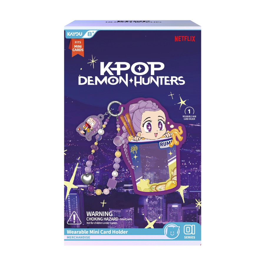 KPop Demon Hunters Beaded mini card sleeve wearable holder KAYOU