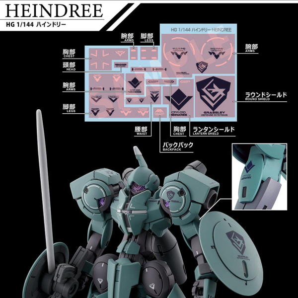 Gundam Decal Bandai GD 134 Mobile Suit Gundam the Witch from Mercury Multiuse 2