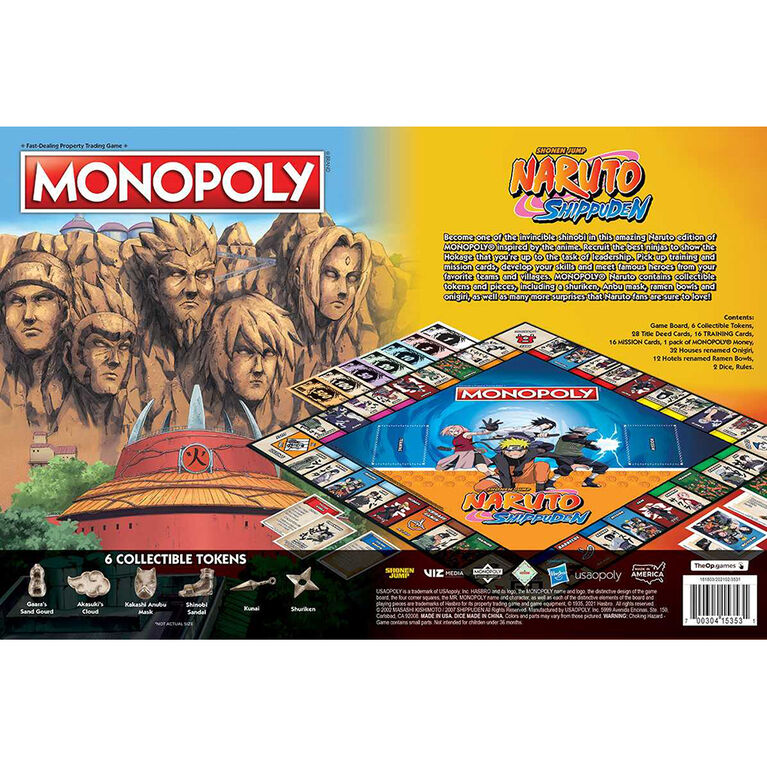 MONOPOLY Naruto Shippuden USAopoly
