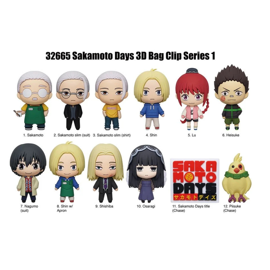 SAKAMOTO DAYS SERIES 1 3D FOAM BAG CLIP Monogram