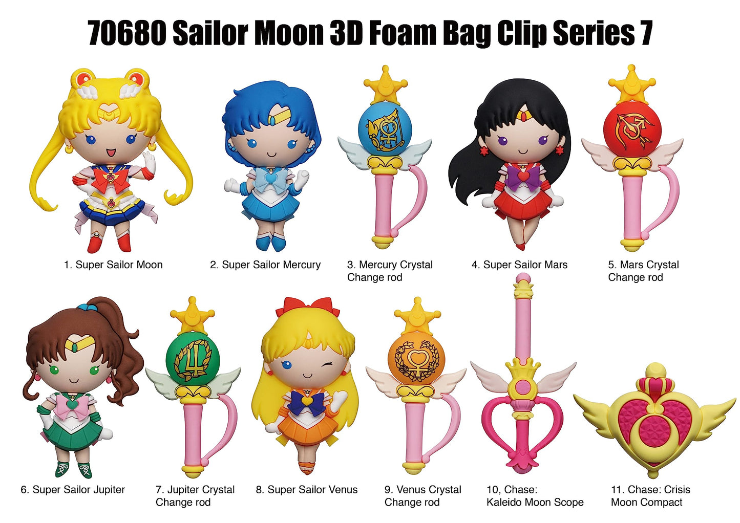 SAILOR MOON SERIES 7 3D FOAM BAG CLIP Monogram