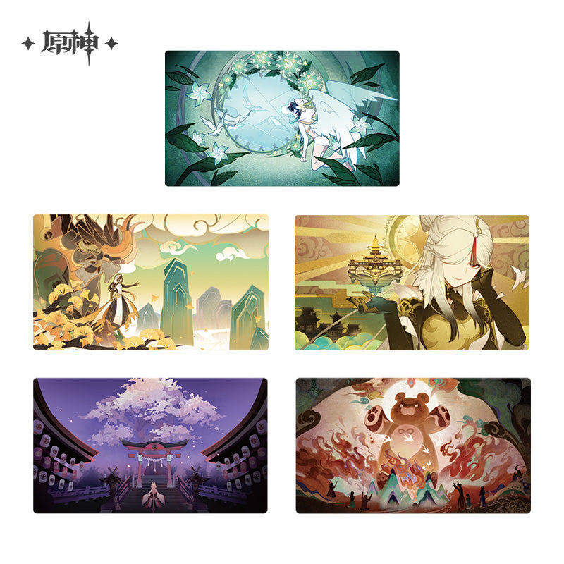Genshin Impact Glance at the Transient World Series 3D Postcard Set - miHoYo