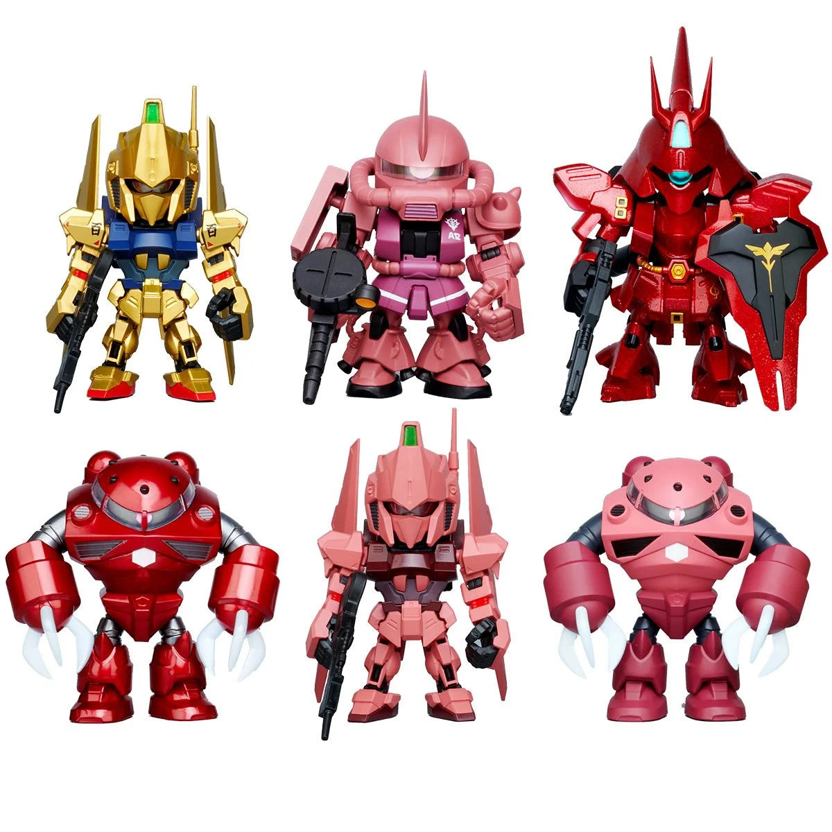 『プリ田出品』QMSV mini CHAR'S CUSTOM　4体セット Gundam BNESH QMSV mini Char's Custom Bandai Namco – Anime Otaku Hobby