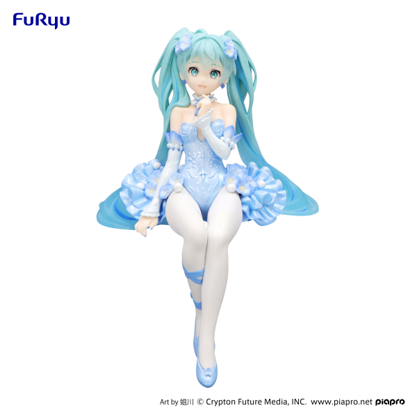 Hatsune Miku Noodle Stopper Figure Flower Fairy Nemophila Pail Blue Color ver. FuRyu