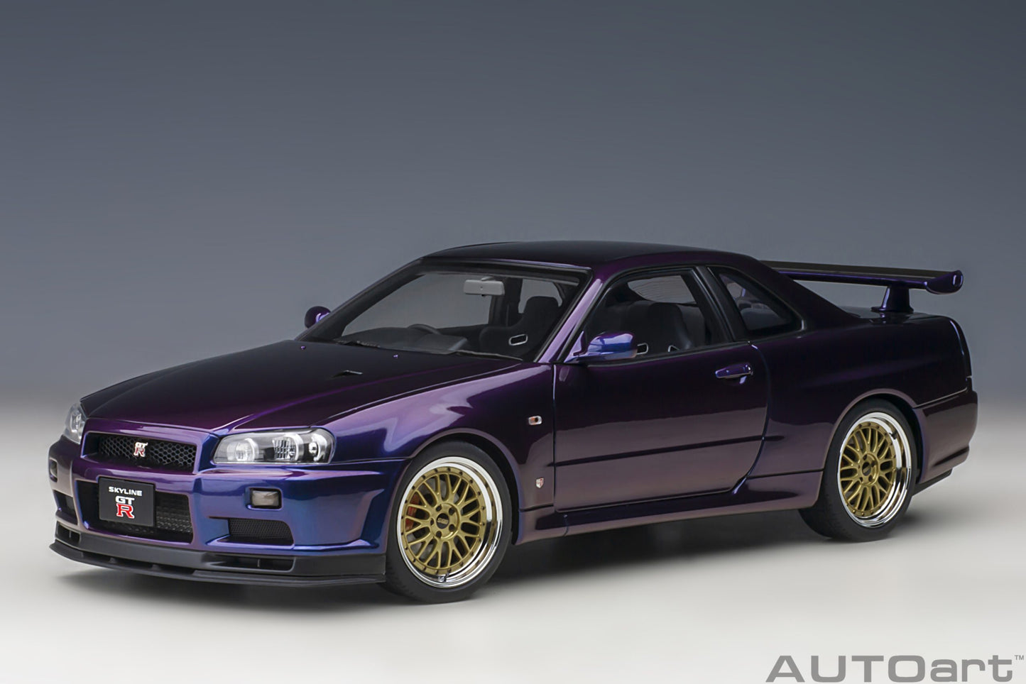 Aoshima 1/32 SNAP KIT #12-MP Nissan R34 Skyline GT-R (Midnight Purple III)