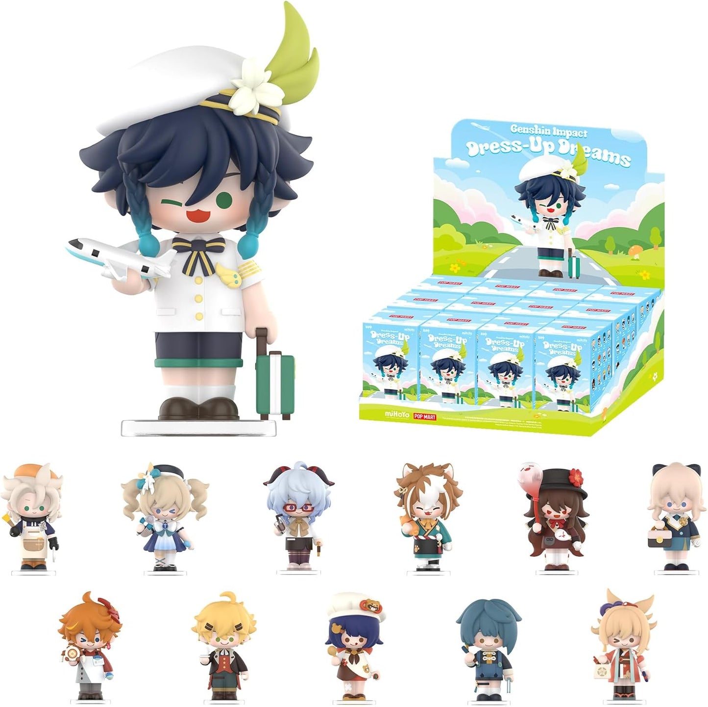 Genshin Impact Dress-Up Dreams Themed Chibi Series Figures Single Box POP MART