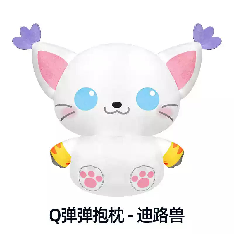 Digimon Q Elastic Pillow: Agumon / Gabumon / Tailmon LDCX