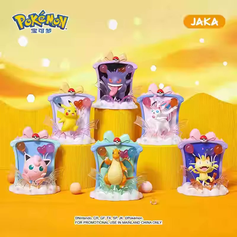 Pokémon Happy Party Photo Frame Assembling Pikachu Ibrahimovic Ornament Gift Pepper Joy