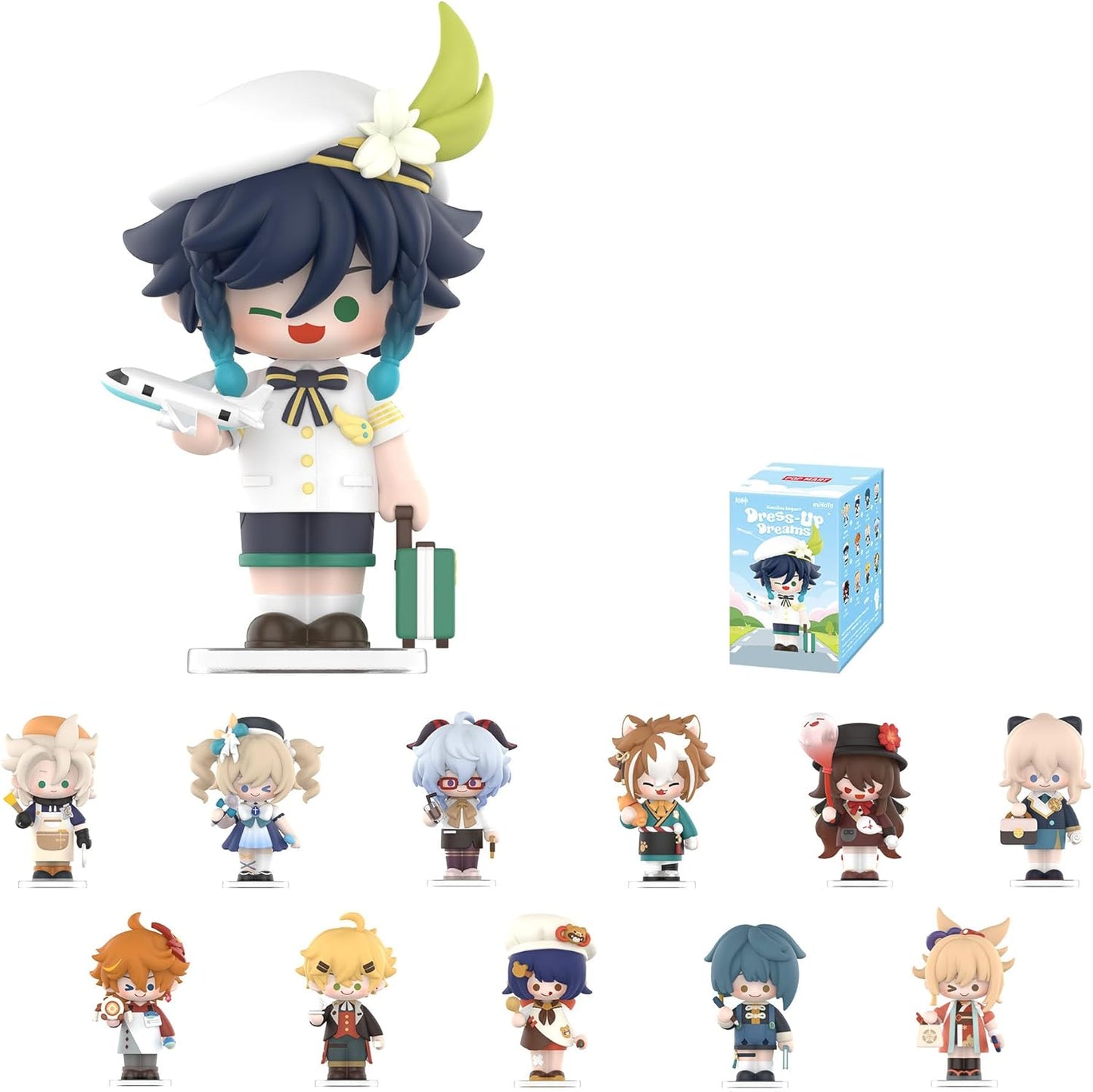 Genshin Impact Dress-Up Dreams Themed Chibi Series Figures Single Box POP MART