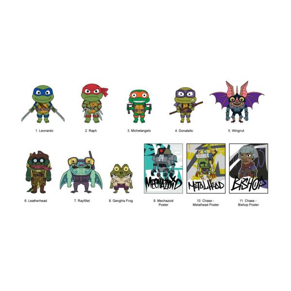 Teenage Mutant Ninja Turtles CLASSIC SERIES 5 3D FOAM BAG CLIP Monogram