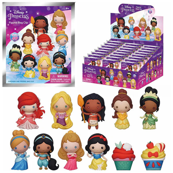 DISNEY PRINCESS 3D FOAM BAG CLIP Monogram