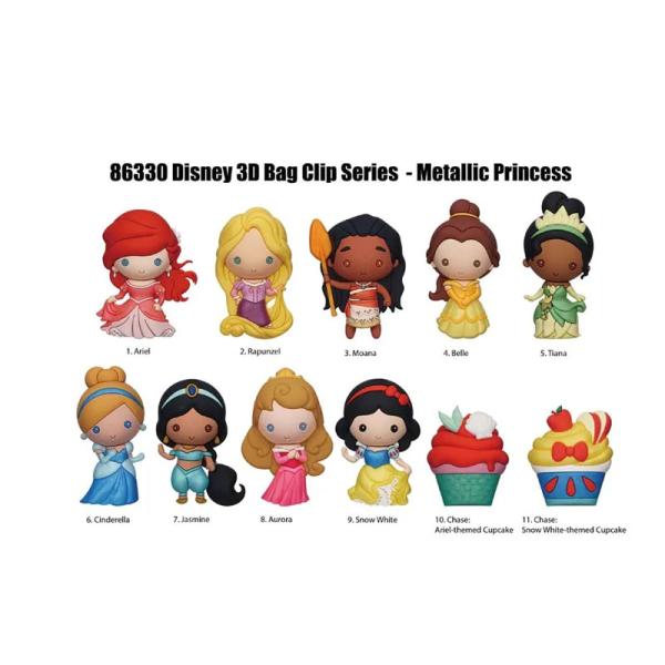 DISNEY PRINCESS 3D FOAM BAG CLIP Monogram