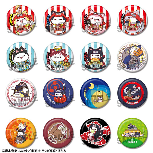 NARUTO Nyaruto! MEGA CAT PROJECT Metal Badge Collection MEGAHOUSE