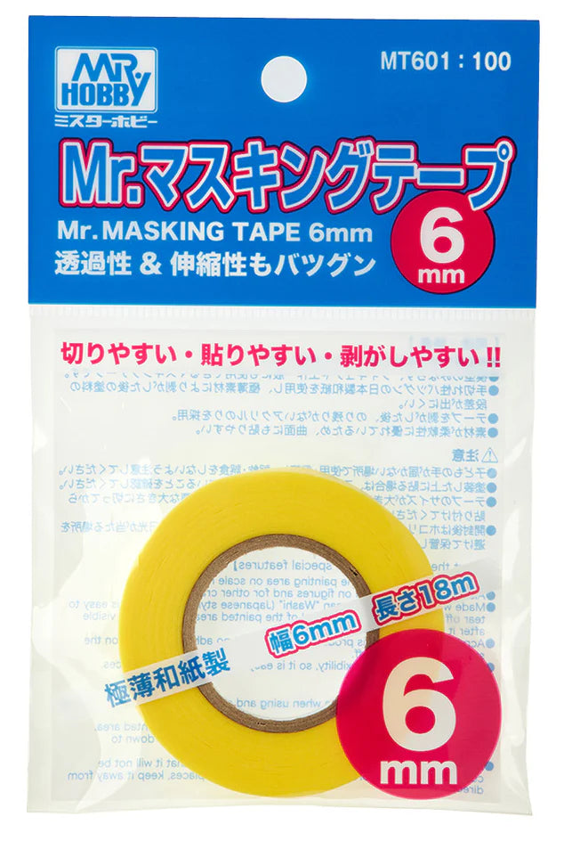 MR.MASKING TAPE MT601 6mm MT602 10mm MT603 18mm