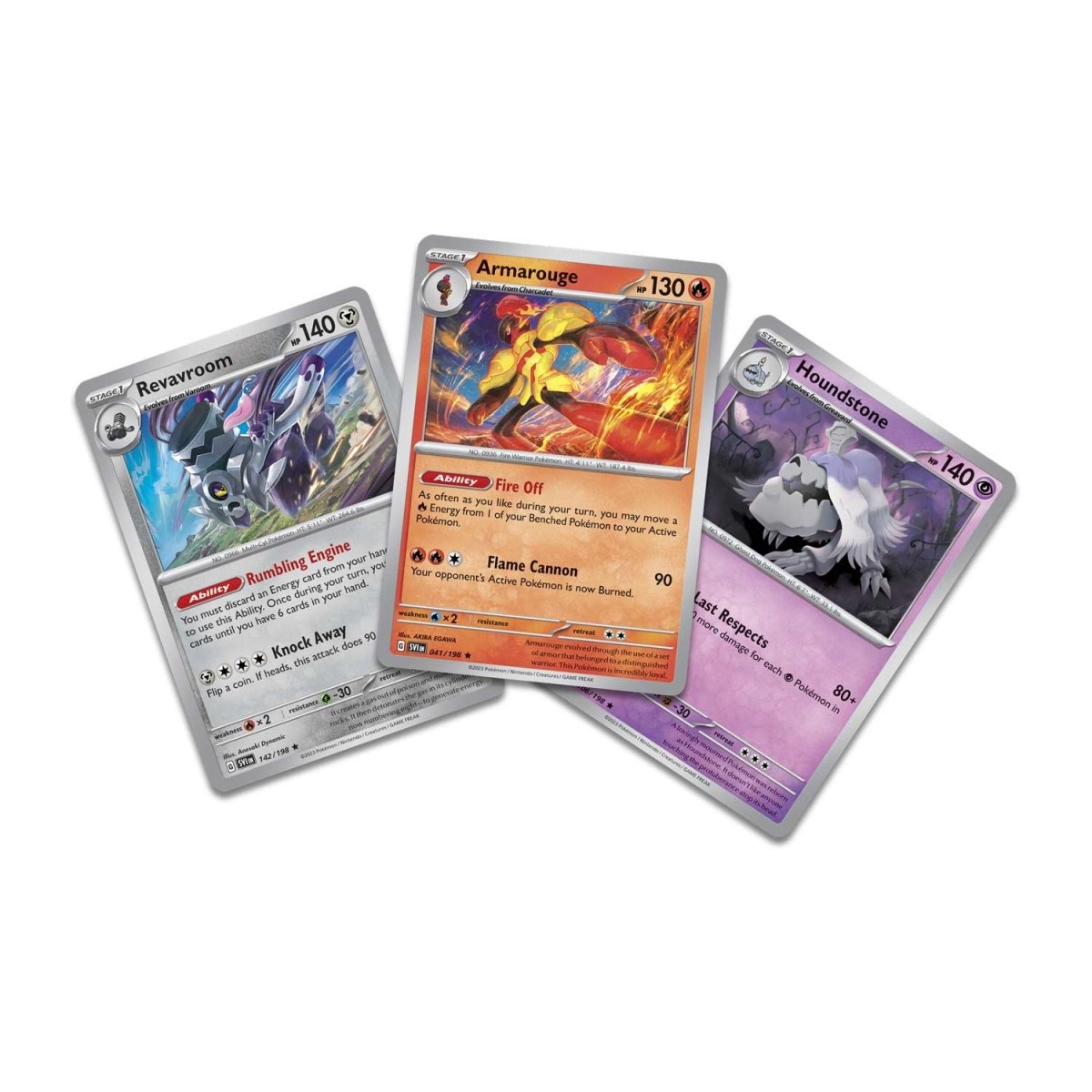 Pokémon TCG Enhanced 2 Booster Packs & Coin Armarouge, Revavroom & Houndstone