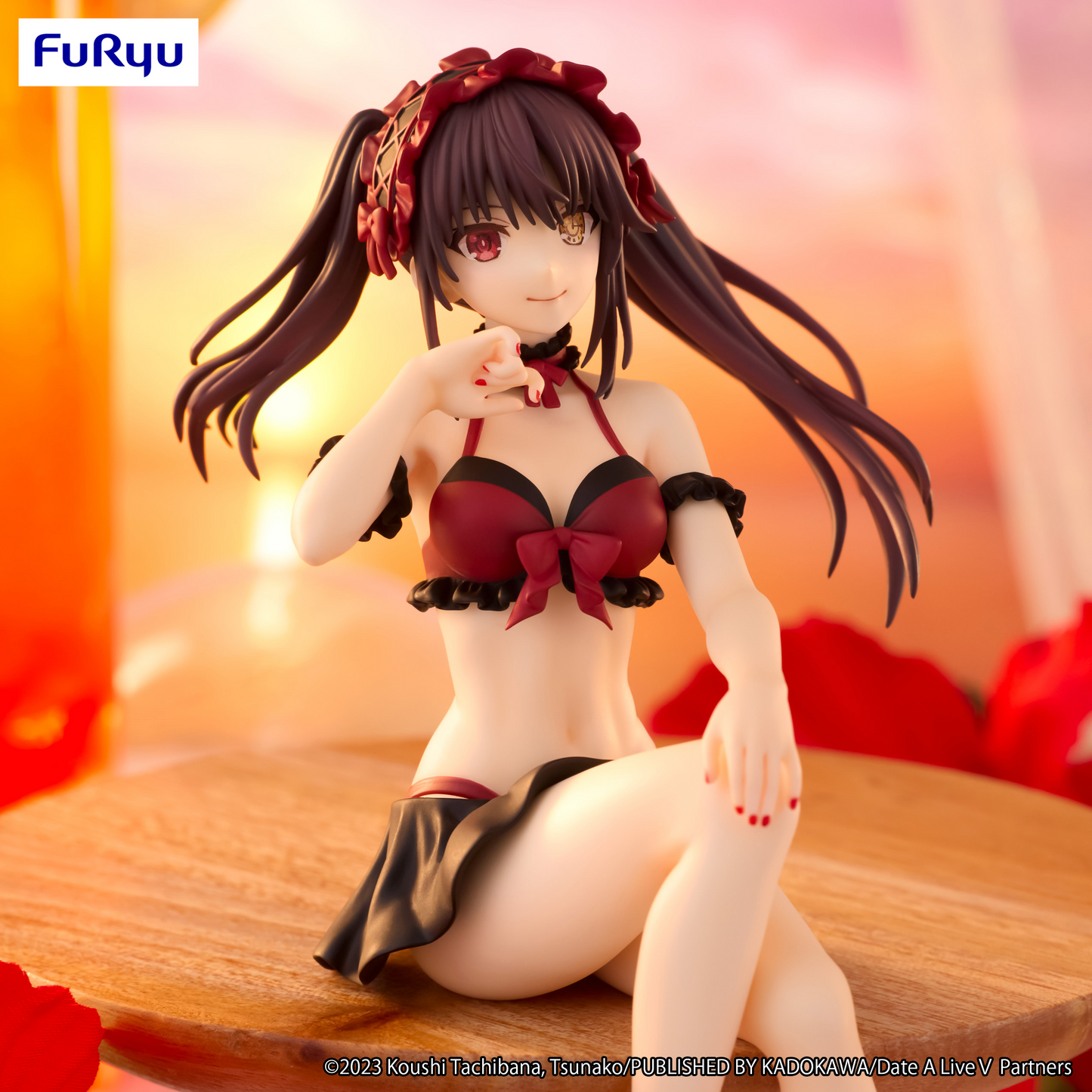 Date A LiveⅤ Noodle Stopper Figure Kurumi Tokisaki Swimsuit ver. Furyu
