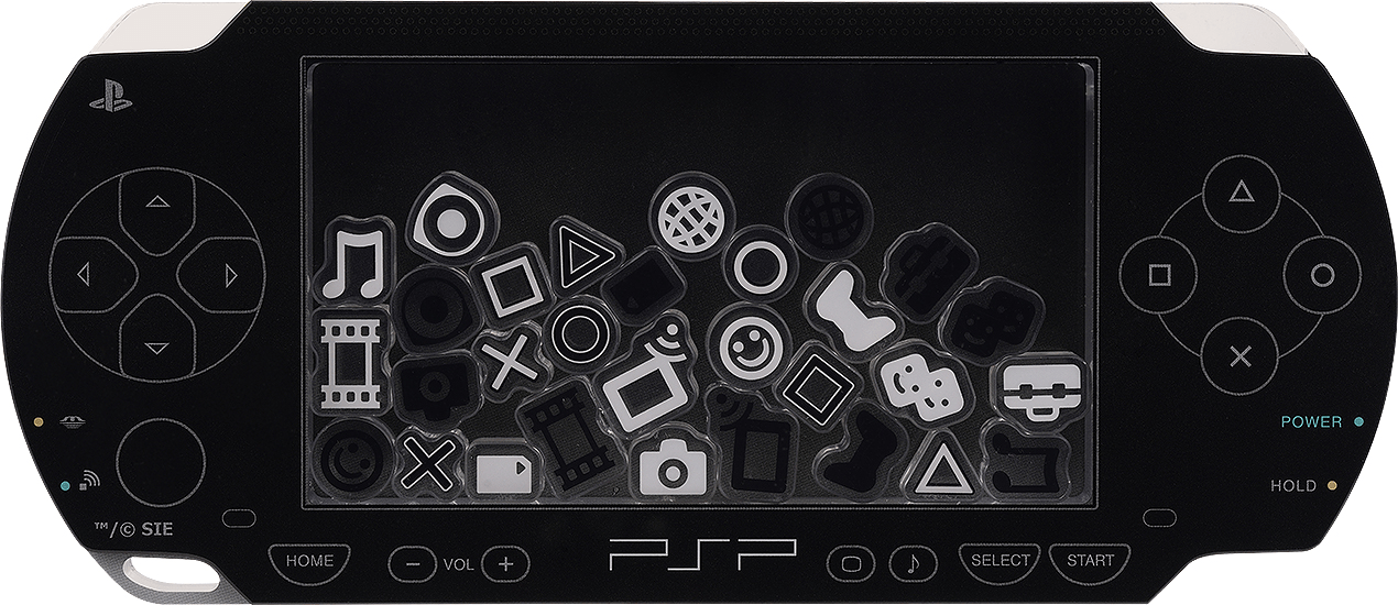 PSP™ (PlayStation™Portable) Rattle Acrylic Stand: Black Ver.GOOD SMILE COMPANY