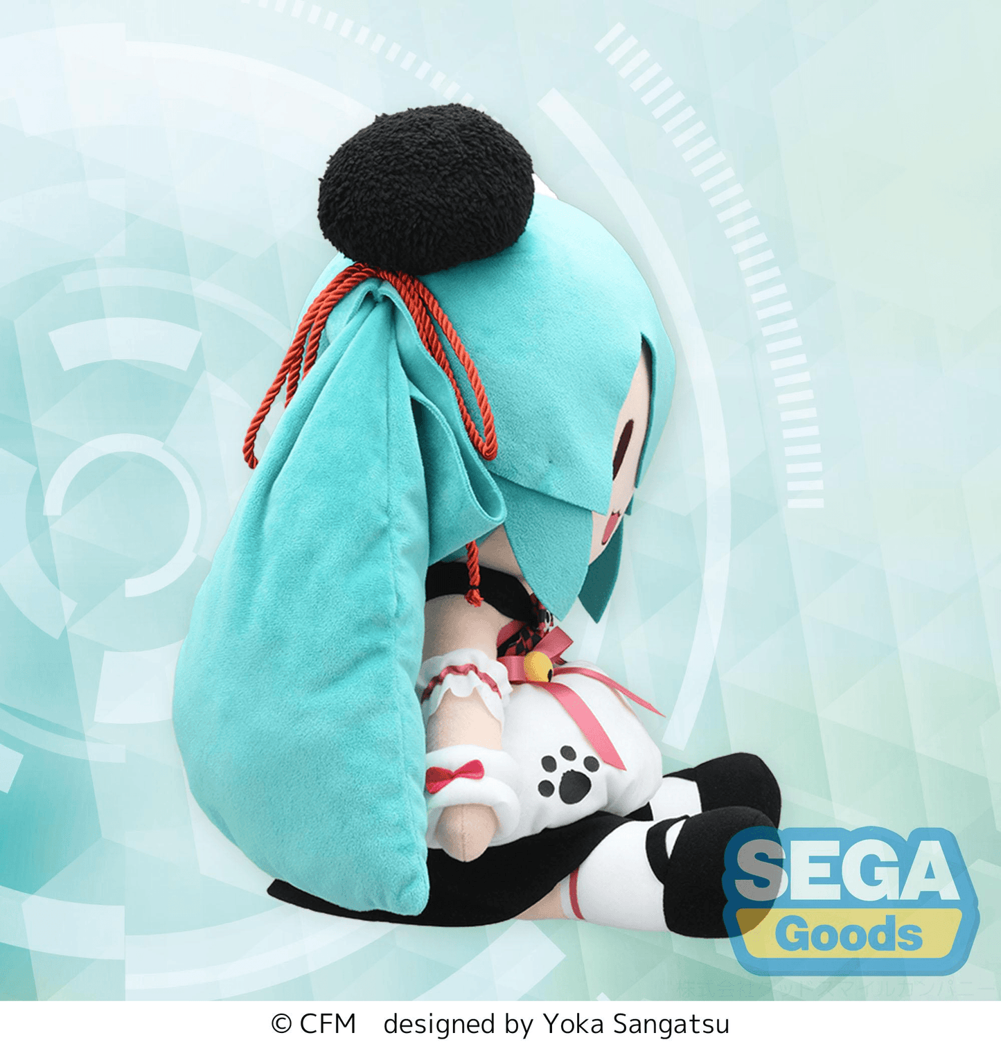 Hatsune Miku Panda Bun Plush (LL) fuwa petit SEGA