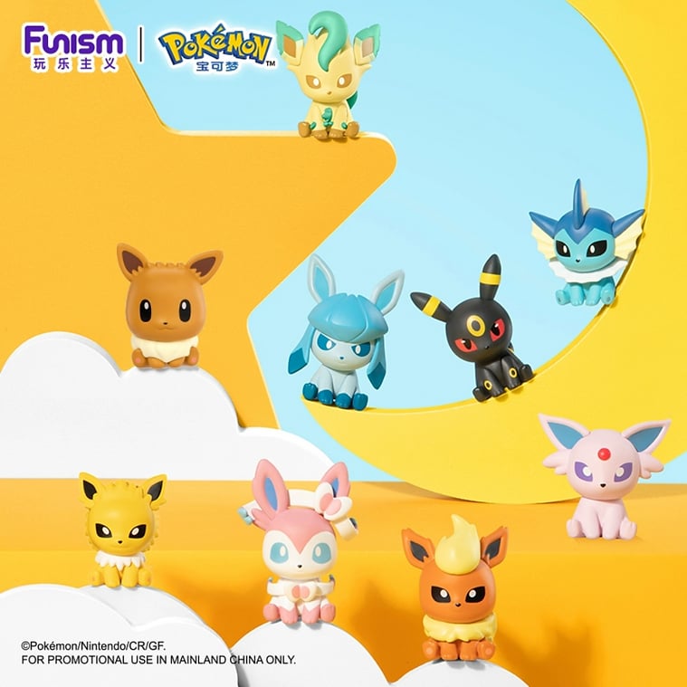 Pokémon Palmsize Wonders Mini Figures with Poké Balls Vol.2 eevee evolutions Funism