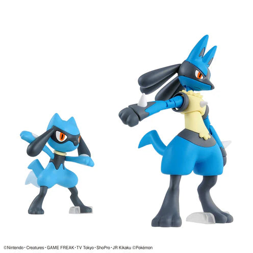 Pokémon Plamo Plastic Model Collection 44 Riolu & Lucario