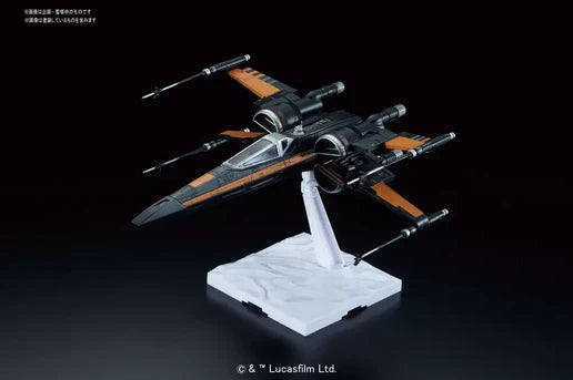 STAR WARS 1/72 Poe Dameron X-Wing Fighter Bandai Model Kit