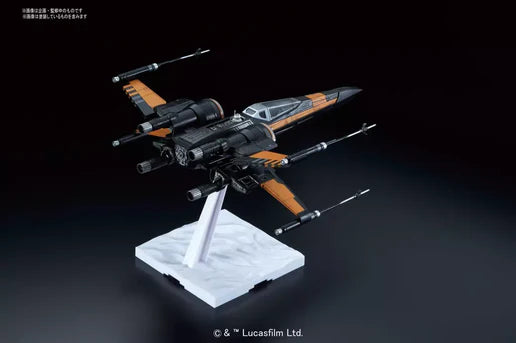 STAR WARS 1/72 Poe Dameron X-Wing Fighter Bandai Model Kit