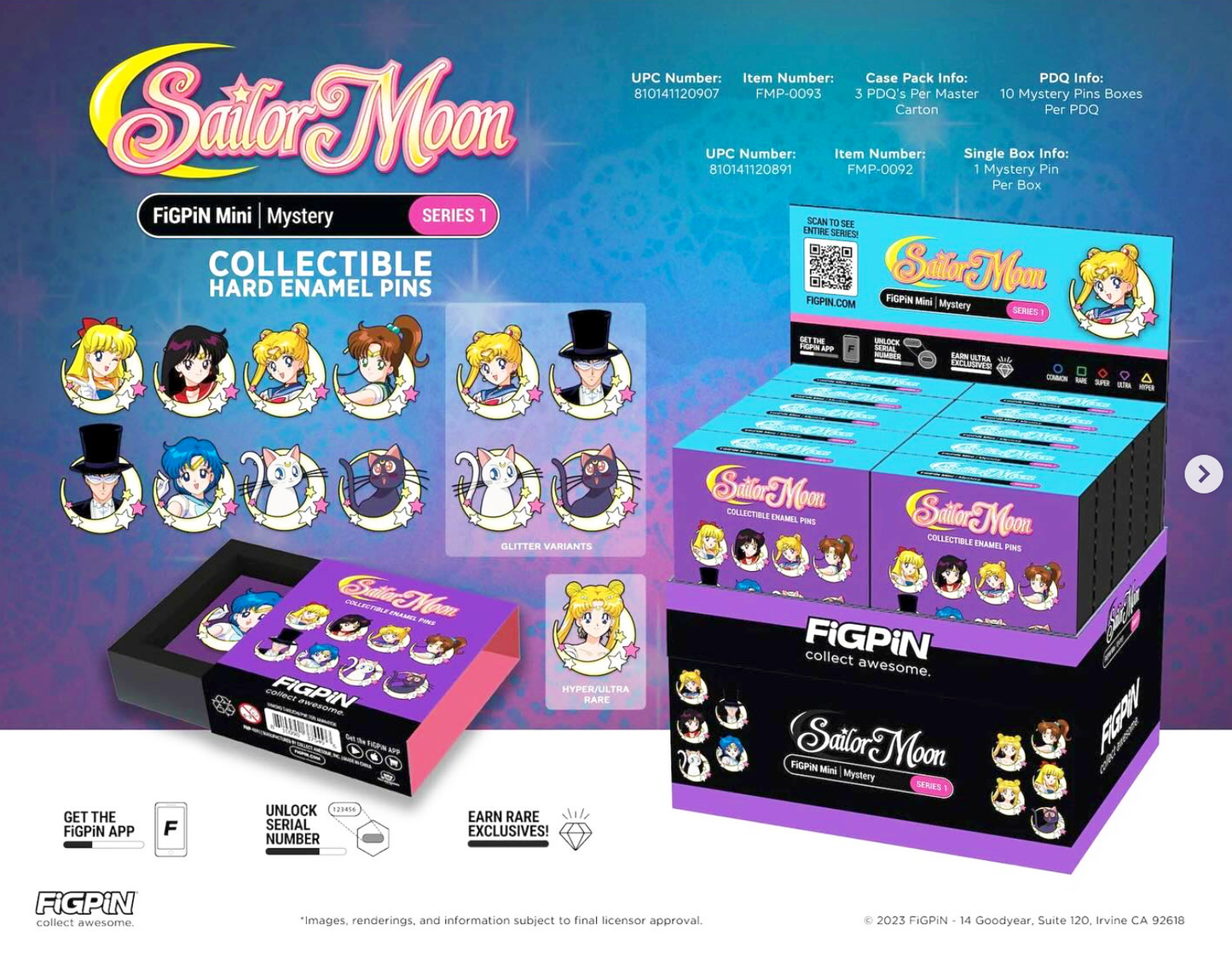 SAILOR MOON MINI MYSTERY FiGPiN