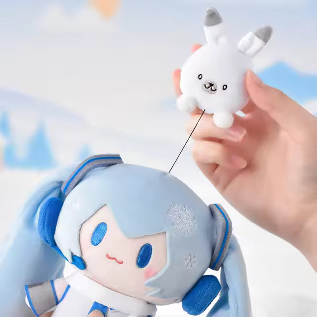 Hatsune Miku Snow Series Plush Doll Kawaii Q Version LDCX